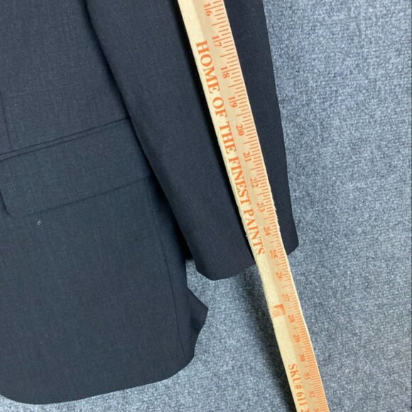 Wilke‎ Rodriguez Blazer Suit Men's 41 Long 35 Waist Wool Blend Gray Adults - Picture 2 of 9